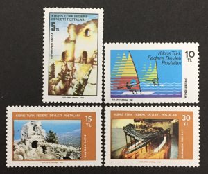 Turkish Cyprus 1982 #116-9, Tourism, MNH.