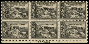 Philippines 416 Mint (NH) Plate Block of 6
