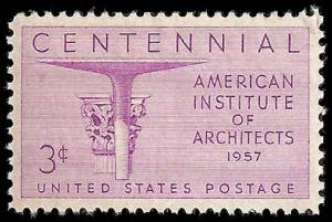 # 1089 MINT NEVER HINGED ARCHITECTS     VF+