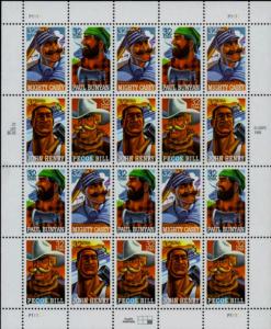 1996 32c Folk Heroes, John Henry, Sheet of 20 Scott 3083-86 Mint F/VF NH