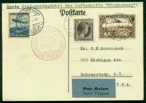 LUXEMBOURG/GERMANY, 1936 Hindenburg North America Flight, scarce COMBINATION