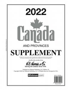 H E Harris Canada & Provinces 2022 Stamp Album Supplement  NEW!