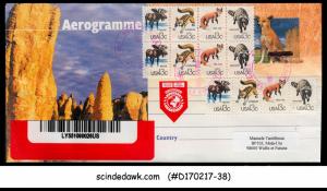 USA - 2006 AEROGRAMME to WALLIS ET FUTUNA with ANIMALS STAMPS