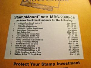 WASHINGTON PRESS STAMPMOUNT - 5 PACKS - 4 DIFFERENT - UNOPENED