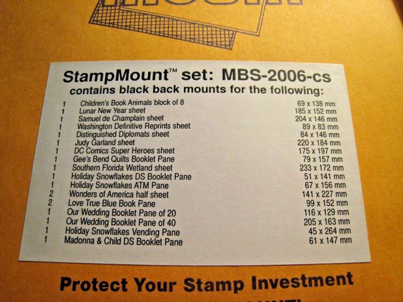 WASHINGTON PRESS STAMPMOUNT - 5 PACKS - 4 DIFFERENT - UNOPENED