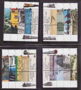 ISRAEL Scott 1115-1118 MNH** 1992 set of stamps with tabs