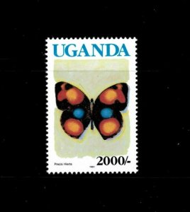 Uganda 1990 - 2000/- BUTTERFLY DEFINITIVES - Single Stamp (Scott #839)  - MNH