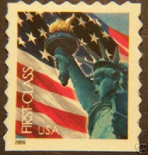 # 3975 MNH (39c) Liberty & Flag, bklt single - (3829)