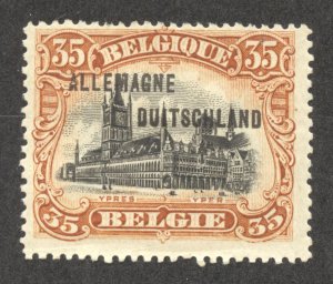 Germany-Belgian Occupation Scott 1N10 Unused HOG - 1919 Overprint - SCV $1.15