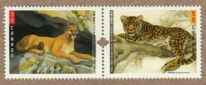 COUGAR PUMA LEOPARD WILD CAT = JOINT ISSUE w/CHINA Canada 2005 #2123a MNH