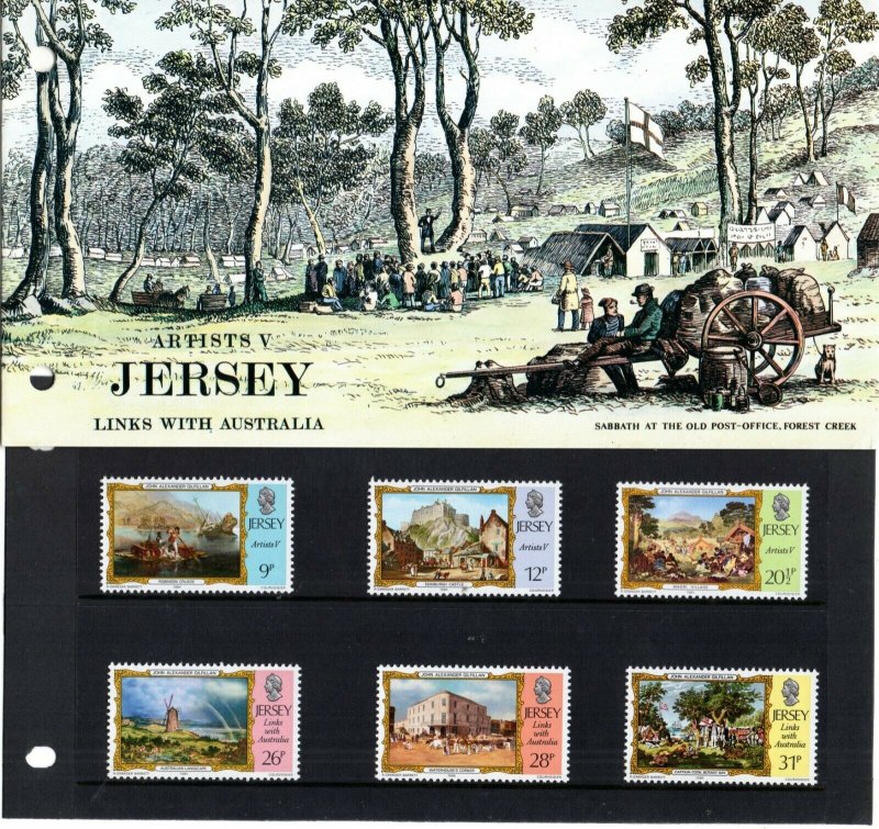 1984 Jersey Sg 344/349 Jersey Artists (5th series) Presentation Pack