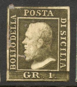 Italian States Sicily Scott #12 Mint OG Stamp 