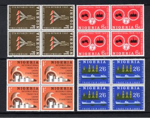 Nigeria 134-7 Blocks of 4, MNH, VF, Cat $5.60   ...   4390215