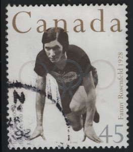 Canada 1996 used Sc 1610 45c Fanny Rosenfeld 1928 Gold 400m Relay