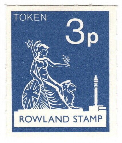 (I.B) Cinderella Collection : Rowland School Stamp 3p