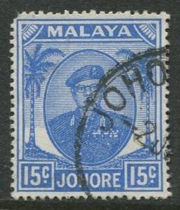 STAMP STATION PERTH Johore #140 Sultan Ibrahim Used 1949-1955