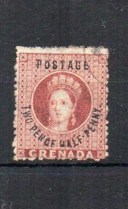 Grenada 1881 2 1/2d claret PENCF variety FU
