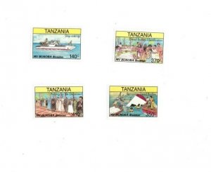 Tanzania 1997 - MV BUKOBA DISASTER - Scott # 1608-11 - Set of 4 Stamps - MNH