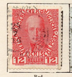 Austria 1908 Early Issue Fine Used 12h. NW-255928