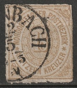 North German Confed 1868 Sc 11 used ..nbach CDS