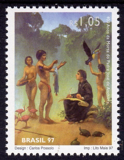 Brazil 1997 Sc#2639  Birds-Turtles-Fish - Religion Set (1) MNH