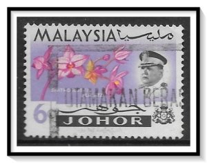 Johore #172 Sultan & Orchids Used