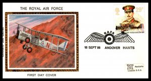 Great Britain 1157-1161 Airplanes Colorano Set of Five Label FDC