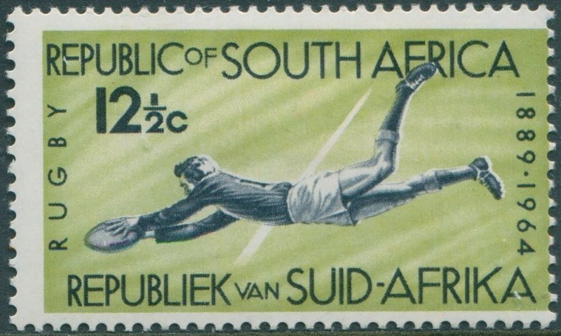 South Africa 1964 SG253 12½c Rugby MLH