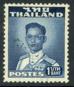 THAILAND 1951-60 1b King Bhumibol Adulyadej Scott No 288 F-VFU