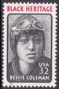 BLACK HERITAGE - 32c BESSIE COLEMAN 1995 - MUH