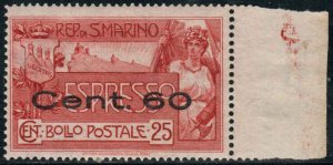 San Marino  #E3  Mint NH CV $1.50