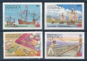 [BIN2680] Dominica 1986 Ships good set of stamps very fine MNH