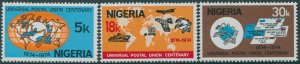 Nigeria 1974 SG325-327 UPU MNH