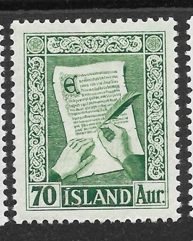 Doyle's_Stamps: Iceland 1953 Scott #278* to #282*  set cv $44