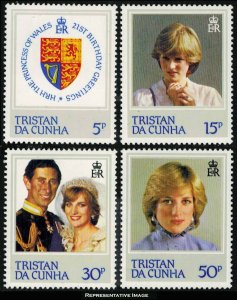 Tristan da Cunha Scott 310-313 Mint never hinged.