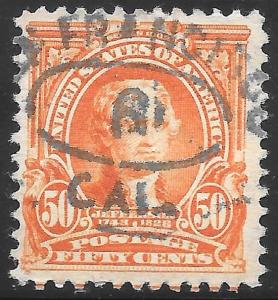 #310 VF USED-50c JEFFERSON-SAN FRANCISCO CALIFORNIA CANCEL-FRESH!! (REM 310-3)