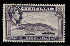 GIBRALTAR GVI SG123b, 1½d slate-violet, M MINT.