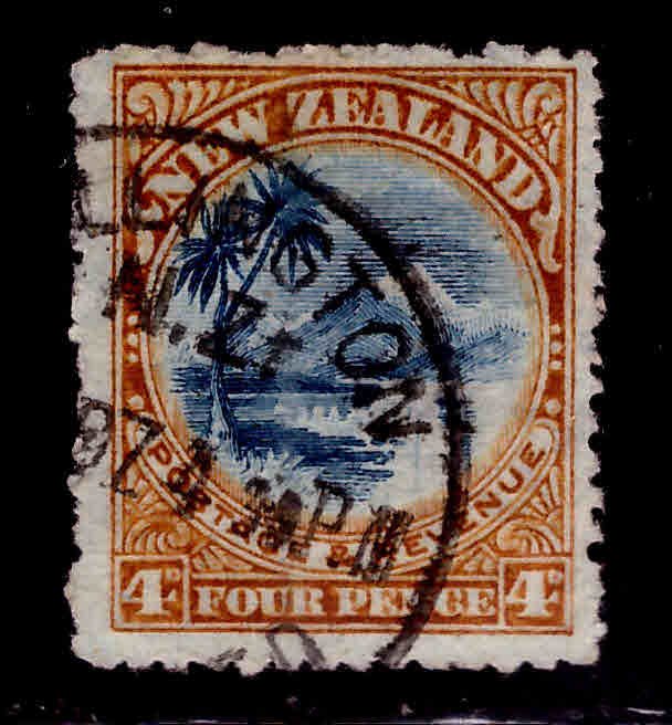 New Zealand Scott 113 Used Lake Taupo stamp wmk 61,