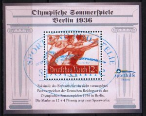 GERMANY Sport Aid 2002 Olympics Games Berlin 1936  Speer  Facsimile Canceled