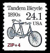 PCBstamps   US #2266 24.1c Tandem Bic, Zip+4, MNH, (7)