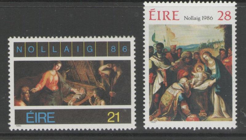 IRELAND SG654/5 1986 CHRISTMAS MNH