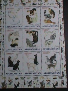 AFGHANISTAN STAMP:2000- BEAUTIFUL WORLD FAMOUS CATS MNH-FULL SHEET VERY FINE