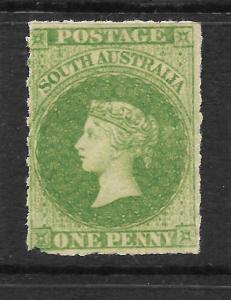 SOUTH AUSTRALIA 1858-59  1d  DEEP YELLOW GREEN  QV   MLH   SG 13
