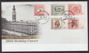 Australia 3086-3090 Stamp on Stamp U/A FDC