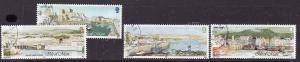 Isle of Man-Sc#519-22-used set-Manx Harbors-1992-