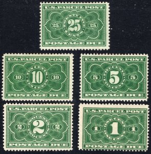 Scott JQ1-JQ5, Unused, Original Gum Set