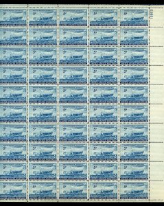 UNITED STATES SCOTT #958 SWEDEN PIONEER CENTENNIAL SHEET(50) MINT NH