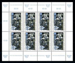 [98595] Austria Österreich 1993 Stamp Day Horse Knight Miniature Sheet MNH