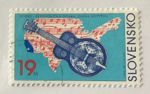 Slovakia 2001 Scott 382 used - 19sk, Dobro Resonator Guitar