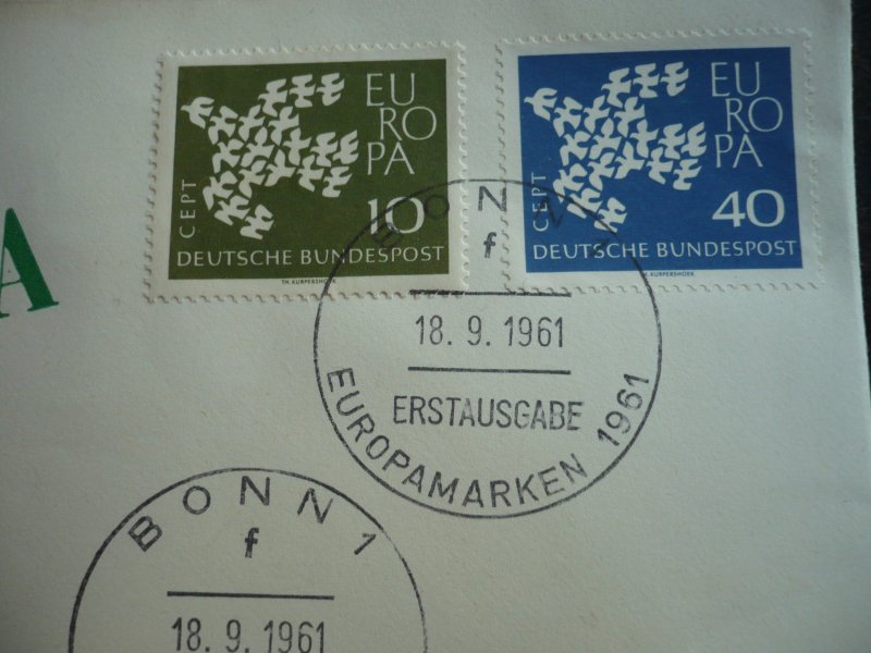 Postal History - Germany - Scott# 844-845 - First Day Cover